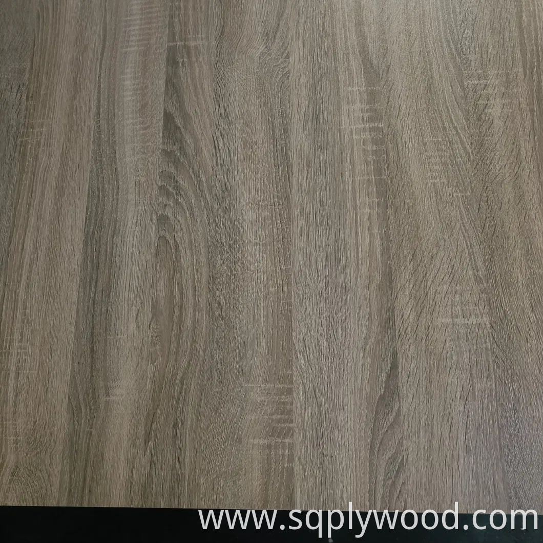 1220*2440mm Cabinet Wood Faced UV Raw Laminated Melamine Slot Slotted Waterproof Moisture Resistant Glossy Fiberboard Plain Melamine MDF